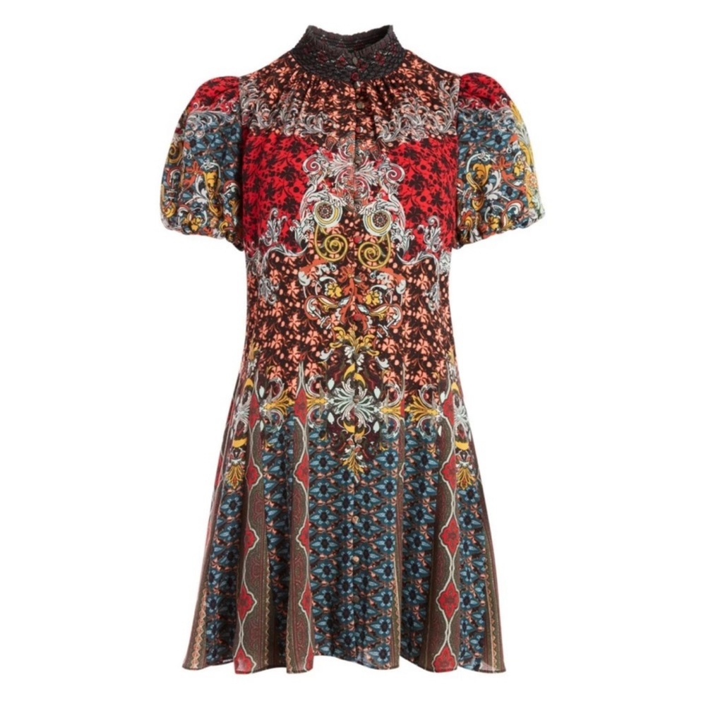 NWT Alice + Olivia Janis Godet Mini Dress Sz 10 - Picture 7 of 8
